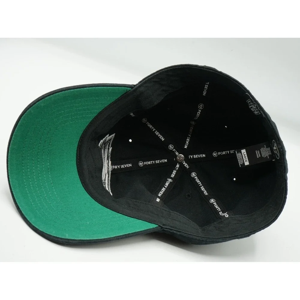 Philadelphia Eagles 47 Brand Hat‎ Cap NFL Football Black ~ Size Large